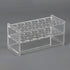 18 Holes Acrylic Test Tube Holder Clear Test Tube Rack Tube Vial Holder Rack Make up Brushes Drying Rack Test Tube Display Stand for 10ml 15ml Tes...