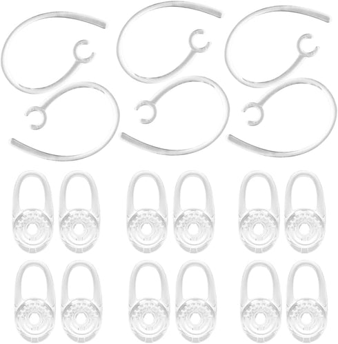 Earbud Gel Ear Hooks Earbuds Spare Fit Kit Replacement Compatible with Plantronics M155 M165 M1100 M100 M55 M28 M25 Voyager Edge Silicone Earbuds ...