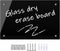 Black Glass Dry Erase Whiteboard, 8" x 12" Frameless Glass White Board for Home,School,Office,Black Surface?Glass BB-BK-2030?...