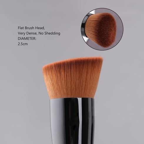 Foundation Brush, Flat Top Kabuki Foundation Brush for Liquid Makeup, Cream, Powder, Travel Size Face Foundation Blending Makeup Brushes (131)...