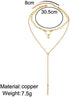 Bohemia Layered Choker Necklace Gold Disc Choker Star Choker Lariat & Y Necklace Bar Pendant Necklace for Women and Girls(Gold)...