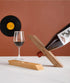 Wine Bottle Holder - Black Walnut Single Wine Bottle Holder Stand Display - Table Top Wine Rack Self - Balancing Countertop Wine Holders Organizer...