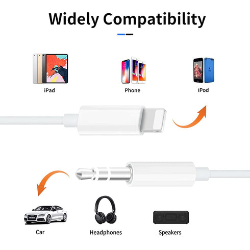 (Apple MFi Certified) iPhone AUX Cord for iPhone,Lightning to 1/8 Inch Audio Cable,3.3ft, Headphone Jack Adapter Male Aux Stereo Audio Cable Compa...