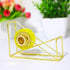Metal Wire Tape Dispenser Desktop Tape Holder Tape Cutter for Home School Office Supplies, 1 Piece (Gold)...