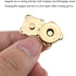 Hahiyo 19.1mm Length Magnetic Buttons Close Effortlessly Strong Bond Manageable Apart Easy Glue Sew-On Fastener Snap Clasps Gold 12 Pieces for Clo...