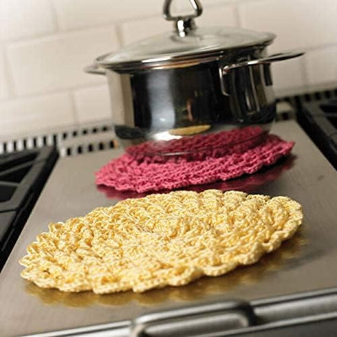 Aunt Lydia Fashion Scarlet Crochet - 3 Pack of 150y/137m - Cotton - Gauge 3 - Crochet......