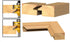 APlus 1/2'' Shank Lock Miter Router Bit, Door & Window Bits Woodworking Cutter Cutting Tool for Engraving Machine Trimming Machine...