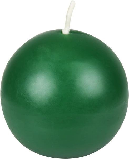 Zest Candle 6-Piece Ball Candles, 3-Inch, Hunter Green...