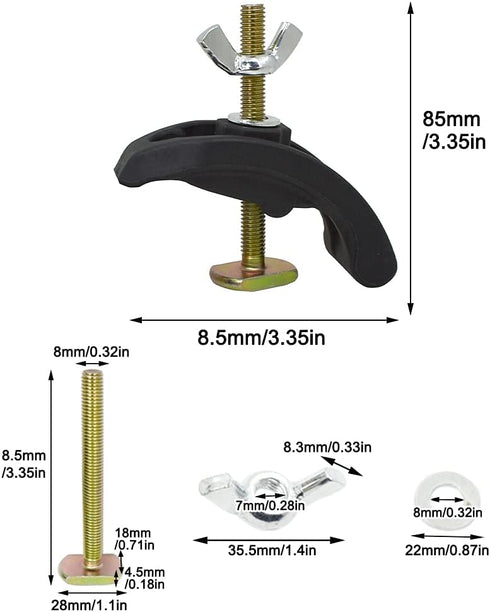 4PCS Press Plate Clamp, CNC Arcuate Press Plate Clamp - T Track Hold Down Clamps Woodworking for CNC Milling Engraving Machine...