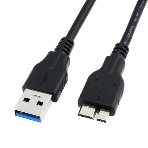 QCEs USB 3.0 Cable, USB 3.0 A Male to Micro B Cable 3.3FT Cord Compatible with WD My Passport and Elements Portable External Hard Drive, Toshiba, ...
