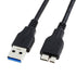 QCEs USB 3.0 Cable, USB 3.0 A Male to Micro B Cable 3.3FT Cord Compatible with WD My Passport and Elements Portable External Hard Drive, Toshiba, ...