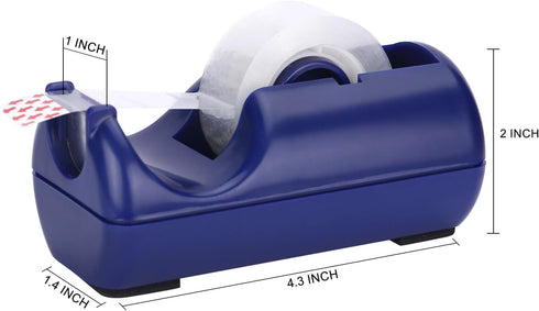 Eagle Basics Office Desk Tape Dispenser for Office Home School (Blue)...