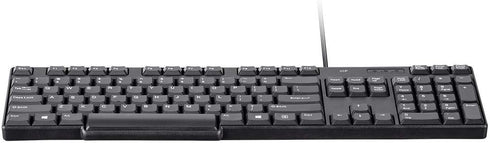 Monoprice USB Keyboard - Spill Resistant Membrane, Comfortable, Standard Layout, Black - Workstream Collection...