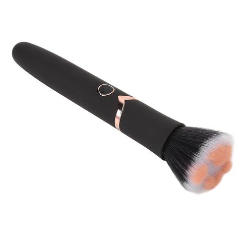 Powered Electric Makeup Brush Loose Powder Brush 10 Gears Vibration Electric Massage Brush for Makeup Blending Contouring Airbrush Finish, Black...
