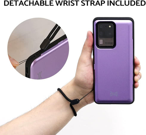 TORU CX PRO Case for Galaxy S20 Ultra, with Card Holder | Slim Protective Cover with Hidden Credit Cards Wallet Flip Slot Compartment Kickstand | ...