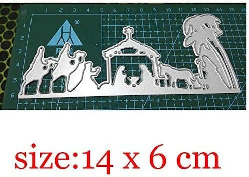 New Nativity Cutting Dies,DIY Scrapbooking Artist Metal Cutting Dies New Stencils for DIY Scrapbooking Paper Cards Craft Making Craft Fun Decorati...