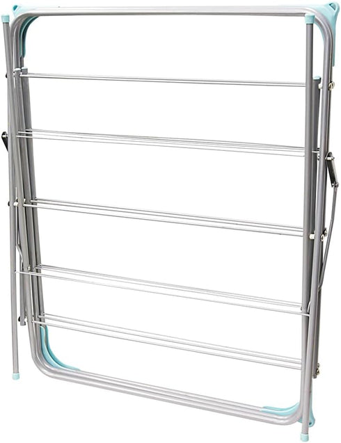 Home Basics Metal Clothes Rack for Hanging Clothes (Silver) 3 Tier Portable Clothes Rack for Swimsuits, Towels, Shirts, Pants, and Accessories | F...