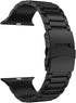 LDFAS Compatible for Apple Watch Band 45mm 44mm 42mm, Sport Stainless Steel Metal Strap with Safety Buckle for iWatch Bands Compatible for Apple W...