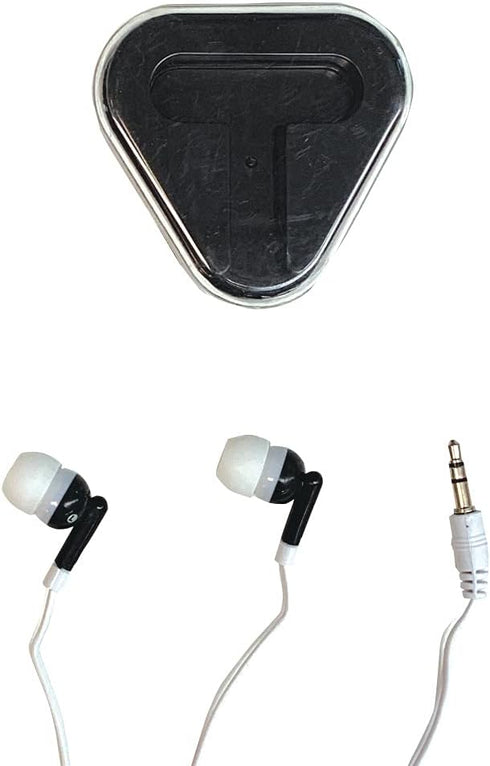GEDDES Raymond Earphones with Colored Earbud & in-Ear Headphones in Triangular Earphone Case (Pack of 12)...
