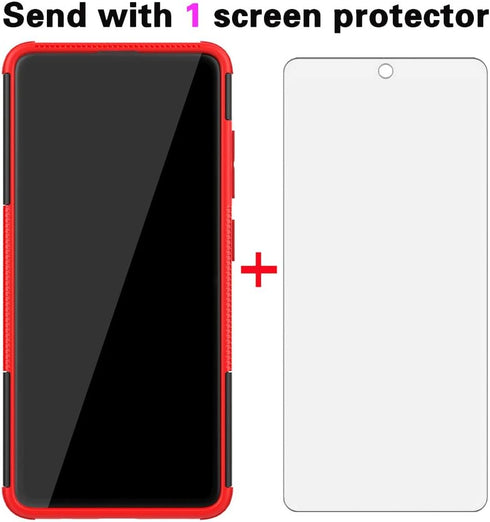 Asuwish Phone Case for Samsung Galaxy A51 4G with Tempered Glass Screen Protector and Slim Stand Hybrid Heavy Duty Rugged Protective Cell Cover A ...