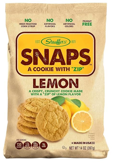 Stauffer's Original Recipe Lemon Snaps 14 oz. Bags (3 Bags)...
