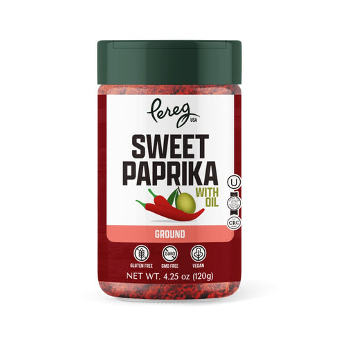 Pereg Hungarian Style Sweet Paprika with Oil (4.25 oz) - Paprika Spice Seasoning - Non-GMO, Gluten-Free - Bulk Spices & Seasoning – Non-Irradiated...