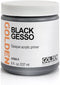 Golden 0003560-5 Acrylic Black Gesso Jar, 8 oz......