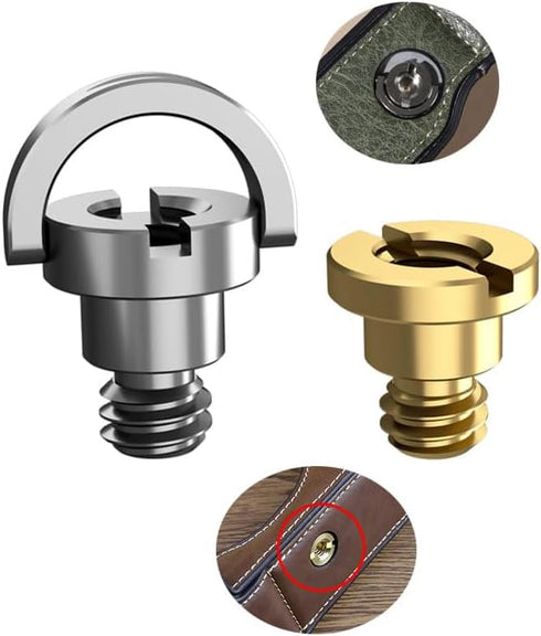 2 Pack Camera Bottom Screw Extender D-Ring Male to Female 1/4 Mount Screws Universal Adapter for Leather Half Case Cover Canon Nikon Sony Pentax F...