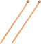 2 Pcs Bamboo Knitting Needles Set Straight Single Pointed Knitting Needle Length 14 Inch Knitting Supplies Knitting Needles for Beginners Handmade...
