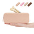 Travel Makeup Brush Holder,Silicone Makeup Brush Holder,Makeup Brush Bbag,BPA free Travel Accessories7.9 x 3.15 x 1.18 inches(Shell powder)...