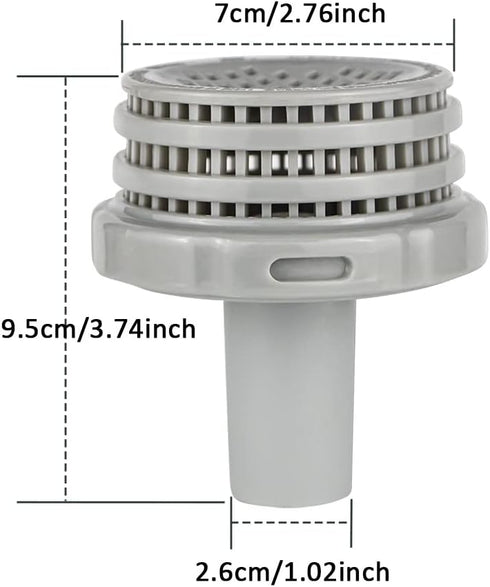 11070 & 11072 &12364 Strainer Connector Replacement for Intex 25022E 26005E Aboveground Pool 1-1/4" Water Jet Connector Replace Parts 26183MW 2616...