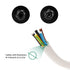 ABS IP67 Waterproof Dustproof Electrical Junction Box, with 15A 600V Barrier Terminal Cable Connector, 1 in/3 Out Power Junction Box?3.93 * 2.67 *...