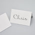 AZAZA 50 Pcs White Blank Place Cards - Textured Table Tent Cards Seating Place Cards for Weddings Banquets Dinner Parties 2.5" x 3.75"...