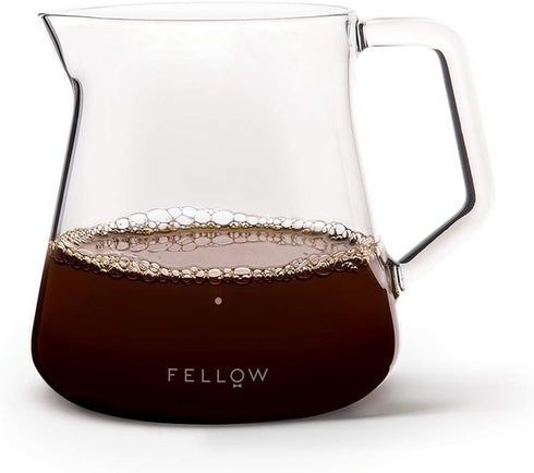 Fellow Mighty Small Glass Carafe - Manual Pour Over Coffee Beaker and Tea Steeper, Borosilicate Glass Decanter, 16.9 oz Clear Container...