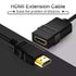 Cmple - HDMI Extension Cable 3 ft Male to Female HDMI Adapter Cord 4K@60Hz 2150p 1080p 3D Audio/Video Extender Compatible with Laptop, Gaming PC, ...