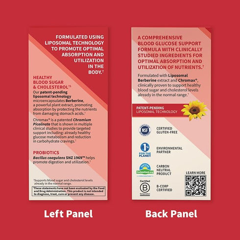 Garden of Life Liposomal Berberine and Chromium Picolinate for Already Healthy Blood Sugar, Glucose Metabolism and Cholesterol—Probiotics for Easy...