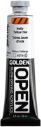 OPEN Slow-Drying Acrylics by GOLDEN, India Yellow Hue, 2 fl oz. tube, Professional Acrylic Paint, Transparent...