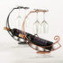 Homya Tabletop Metal Wine Bottle Rack Elevated Vertical Countertop Wine Glass Display Organizer, Dining Table Offers Wine Glasses as Gifts, Holds ...