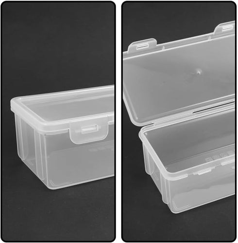 Luxshiny 3pcs Rectangular Loaf Bread Box Bread Toast Storage Bin Plastic Bread Keeper Container Airtight Loaf Bread Saver for Kitchen Storing Refr...