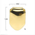 2 Pieces 14K Plated Gold Grillz Hip Hop Top Tooth Single Grill Cap for Teeth Mouth...