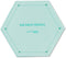 SUE DALEY DESIGNS Hexagon Template Patchwork with BUSYFINGERS EPP English Paper Piecing (1 1/2 inch)...