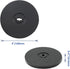 4 Inch Acrylic Turntable Organizer, 2 Pcs Black 360 Degree Rotation Round Turntable for Kitchen Pantry Table Countertop Cabinet Decorating...