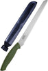 ALLEX Insulation Knife with Sheath Japanese Stainless Steel 8" Long Cut, Insulation & Styrofoam Cutter with Blade Case, Serrated Sharp Duct Knife ...