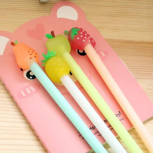 Cartoon Animal Pens Ink Pens Gel Pen Writing Pens Neutral Pens School Office Supplies Kids Gifts 0.5mm Ball Point cone Strawberry Pen Sydney Pen A...