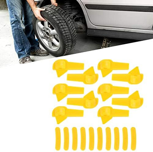Tire Changer Mount Demount Head, 20pcs Tyre Changer Duck Insert Rim Protector Tire Demount Head Tire Machine Guard Wheel Side Protector for Mount ...