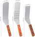 3 pcs/set High-grade Stainless Steel Wooden Handle Frying Shovel Kitchen Dish Pizza Paddle Baking Cake, Cheese and Grill Food...