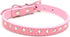 Dogs Kingdom 10 "-16.5" Total Length Suede Skin Jeweled Rhinestones Pet Dog Collar Sparkly Crystal Diamonds Studded Leather Puppy Dog Cat Collar P...