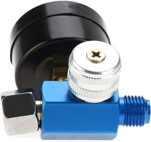 Air Pressure Regulator, Fydun 1/4” Spray Paint Gun Air Pressure Regulator Pressure Gauge Pneumatic Tool Accessory for Air Inlet Joint of Pneumatic...