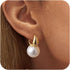 CHESKY Pearl Earrings for Women, Dainty 14K Gold Plated/925 Sterling Silver Drop Quality Handpicked AAA+ Freshwater Cultured Round Pearls Dangle E...
