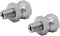 (2-PACK) 1404-04-08 Hydraulic Hose Adapter Fitting 1/4" Male (1/4"-18NPTF) × 1/2" Female Swivel (1/2"-14NPSM) SAE Straight Pipe Joints Tube Connec...